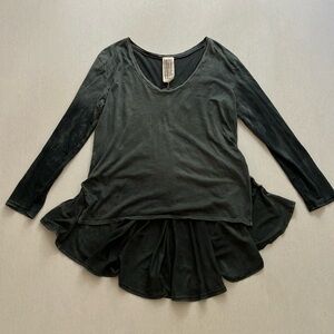 Free People Black Tunic Top